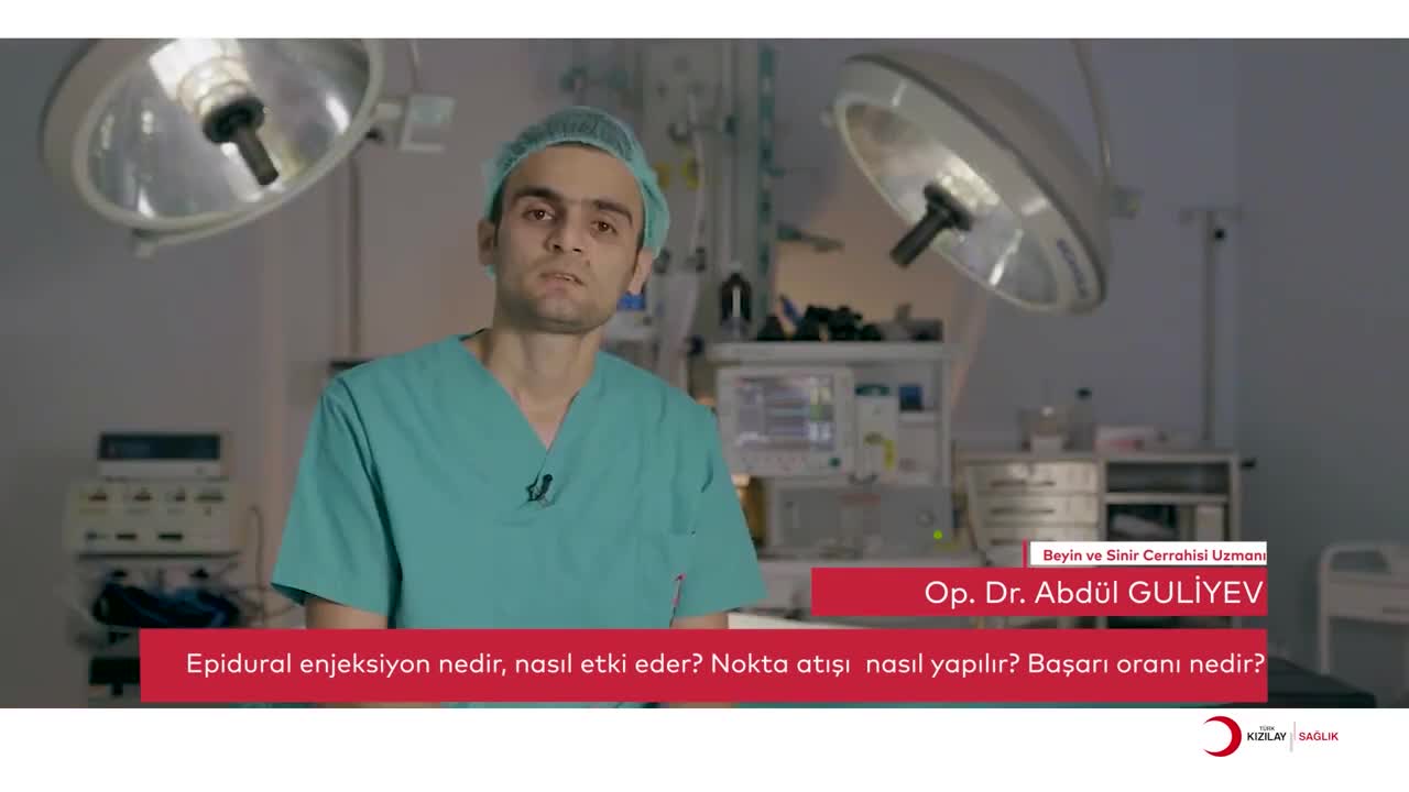 Youtube - Epidural enjeksiyon nedir, nasıl etki eder, nokta atışı nasıl yapılır, başarı oranı nedir?