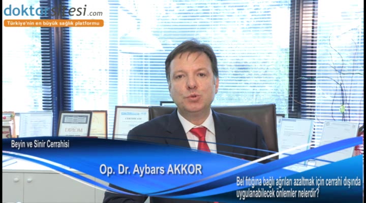 Bel fıtığına bağlı ağrıları azaltmak için cerrahi dışında uygulanabilecek önlemler nelerdir?