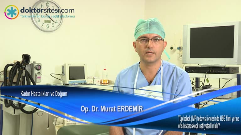 Tüp bebek (IVF) tedavisi öncesinde HSG filmi yerine ofis histeroskopi testi yeterli midir?