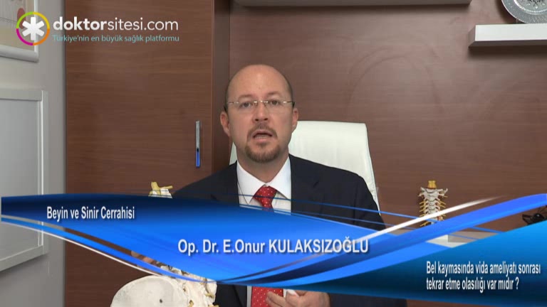 Bel kaymasında vida ameliyatı sonrası tekrar etme olasılığı var mıdır?