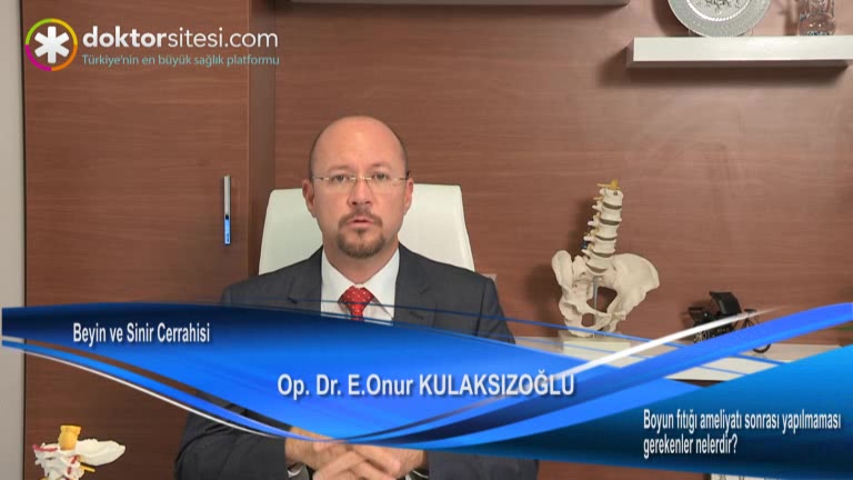 Boyun fıtık ameliyatından sonra yapılması gerekenler nelerdir?