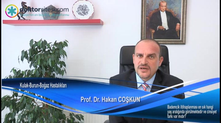Bademcik iltihaplanması en sık hangi yaş aralığında görülmektedir ve cinsiyet farkı var mıdır?