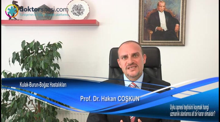 Uyku apnesi teşhisini koymak hangi uzmanlık alanlarına ait bir karar olmalıdır?