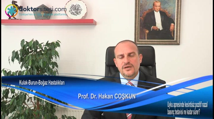 Uyku apnesinde kesintisiz pozitif nazal basınç tedavisi ne kadar sürer?