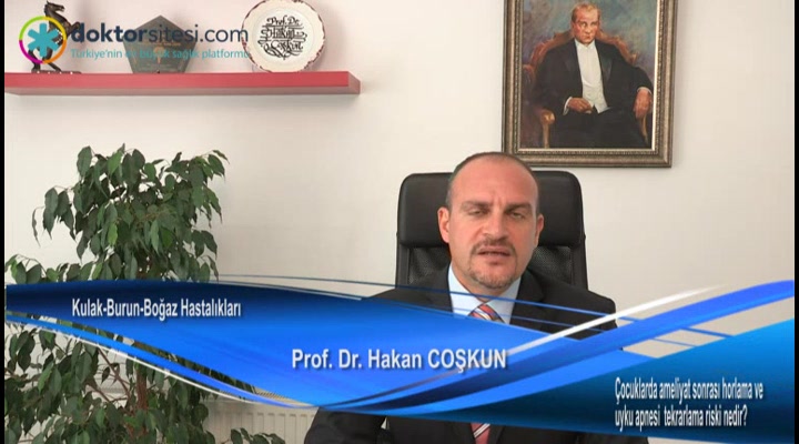 Çocuklarda ameliyat sonrası horlama ve uyku apnesi  tekrarlama riski nedir?