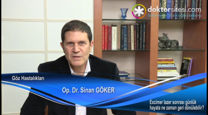 Excimer lazer sonrası günlük hayata ne zaman geri dönülebilir?