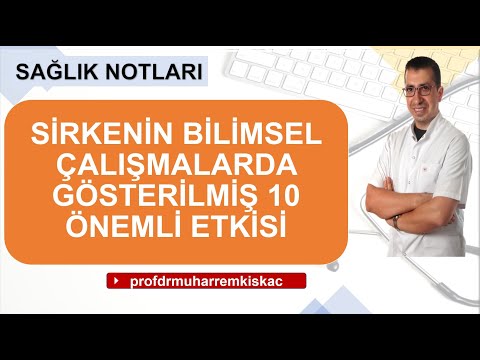 Sirke, Sirke neden önemli, Sirkenin 10 önemli etkisi